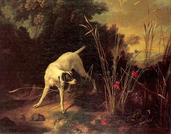 OUDRY, Jean-Baptiste A Dog on a Stand oil painting picture